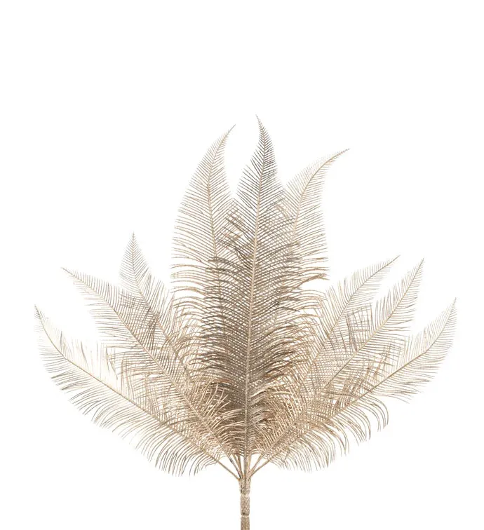 18.5" Gold Feather Fern Spray