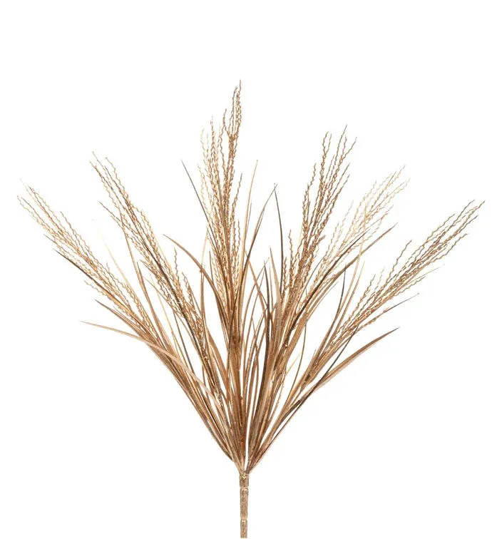 19" Gold Wild Grass Bush