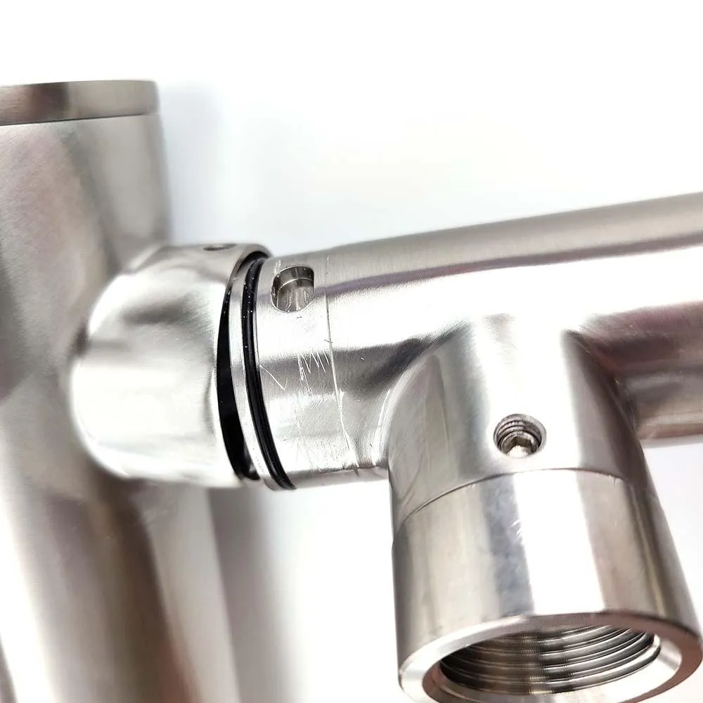 6 Tap - T-Bar Flooded Font - (Stainless Steel)