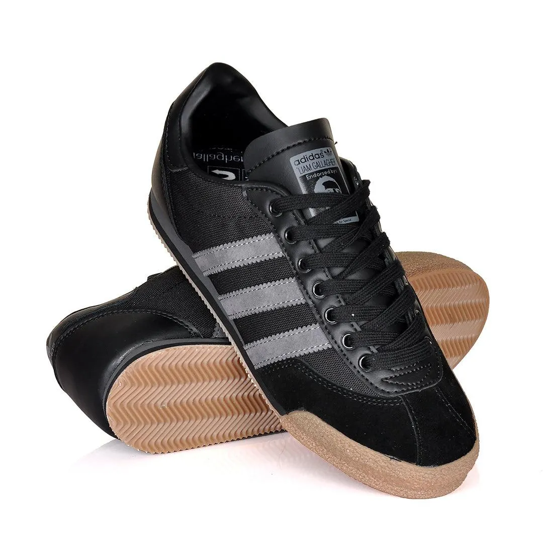 AD Samba OG 3 Stripes Low Sneakers- Black Brown