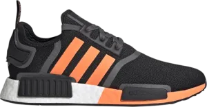 Adidas NMD_R1 'Black Screaming Orange' sneakers, black