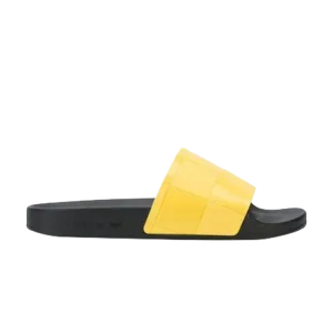 Adidas Raf Simons x Adilette Checkerboard 'Black Lemon' Sneakers, Yellow