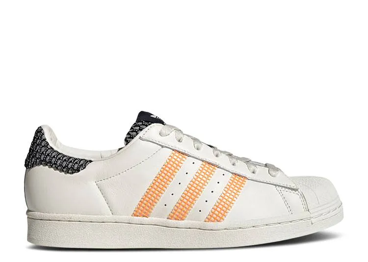 Adidas SUPERSTAR 'OFF WHITE ORANGE RUSH' sneakers, white