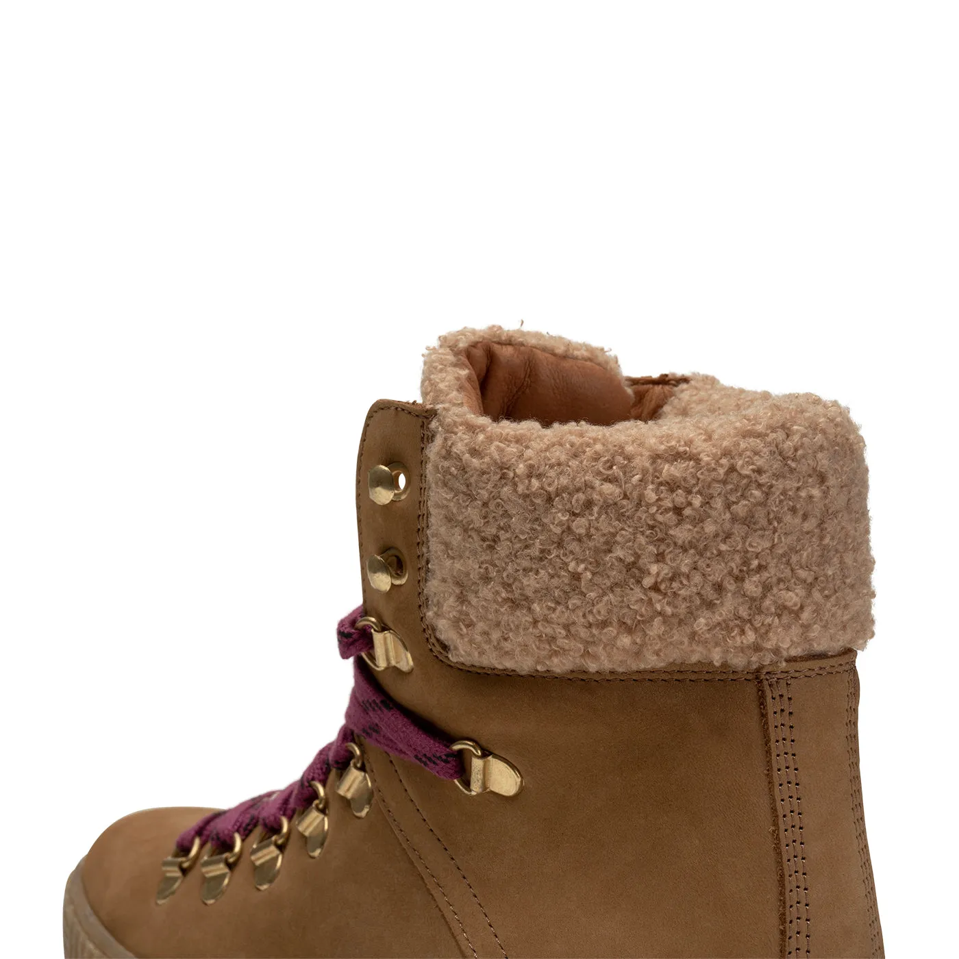 Agda Boot Nubuck Leather - CAMEL