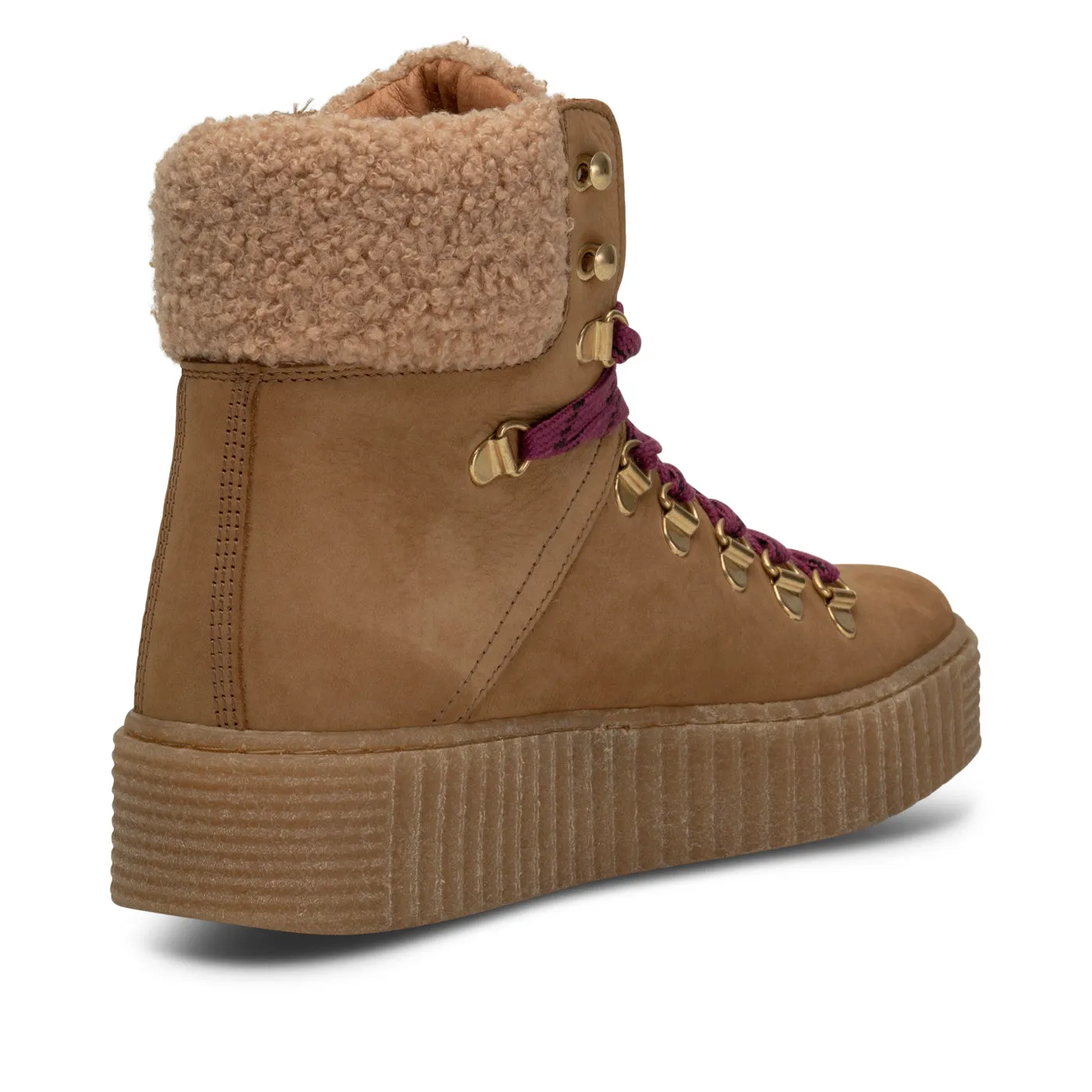 Agda Boot Nubuck Leather - CAMEL