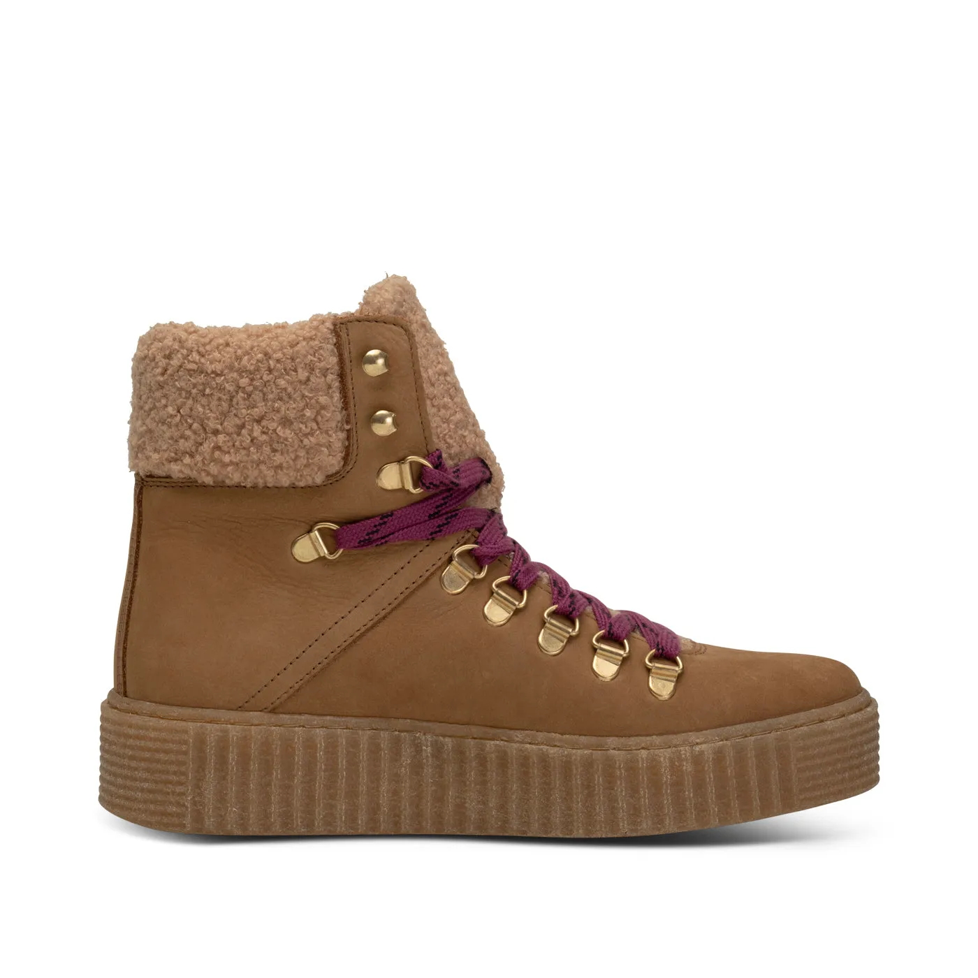 Agda Boot Nubuck Leather - CAMEL