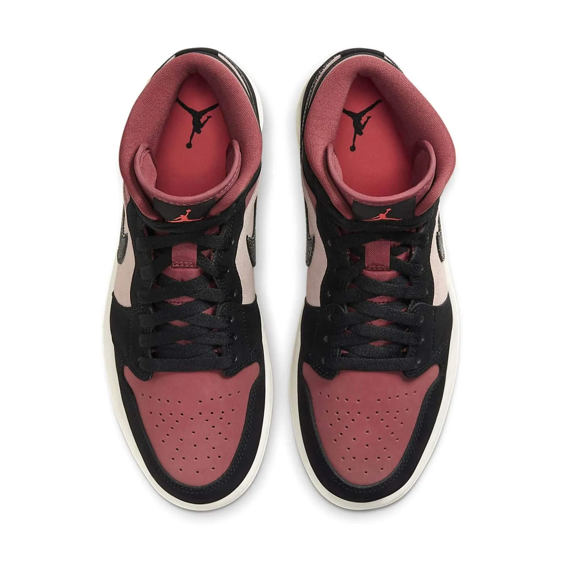 Air Jordan 1 Wmns Mid 'Burgundy Dusty Pink'