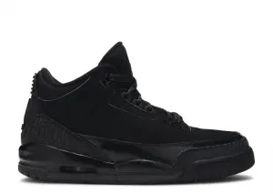 AIR JORDAN 3 RETRO 'BLACK CAT' sneakers, black