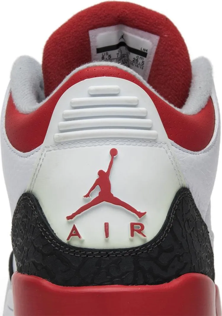 Air Jordan 3 Retro Fire Red 2013 sneakers, white