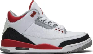 Air Jordan 3 Retro Fire Red 2013 sneakers, white