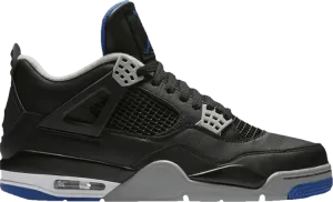 Air Jordan 4 Retro BG Motorsports Alternate Sneakers, Black