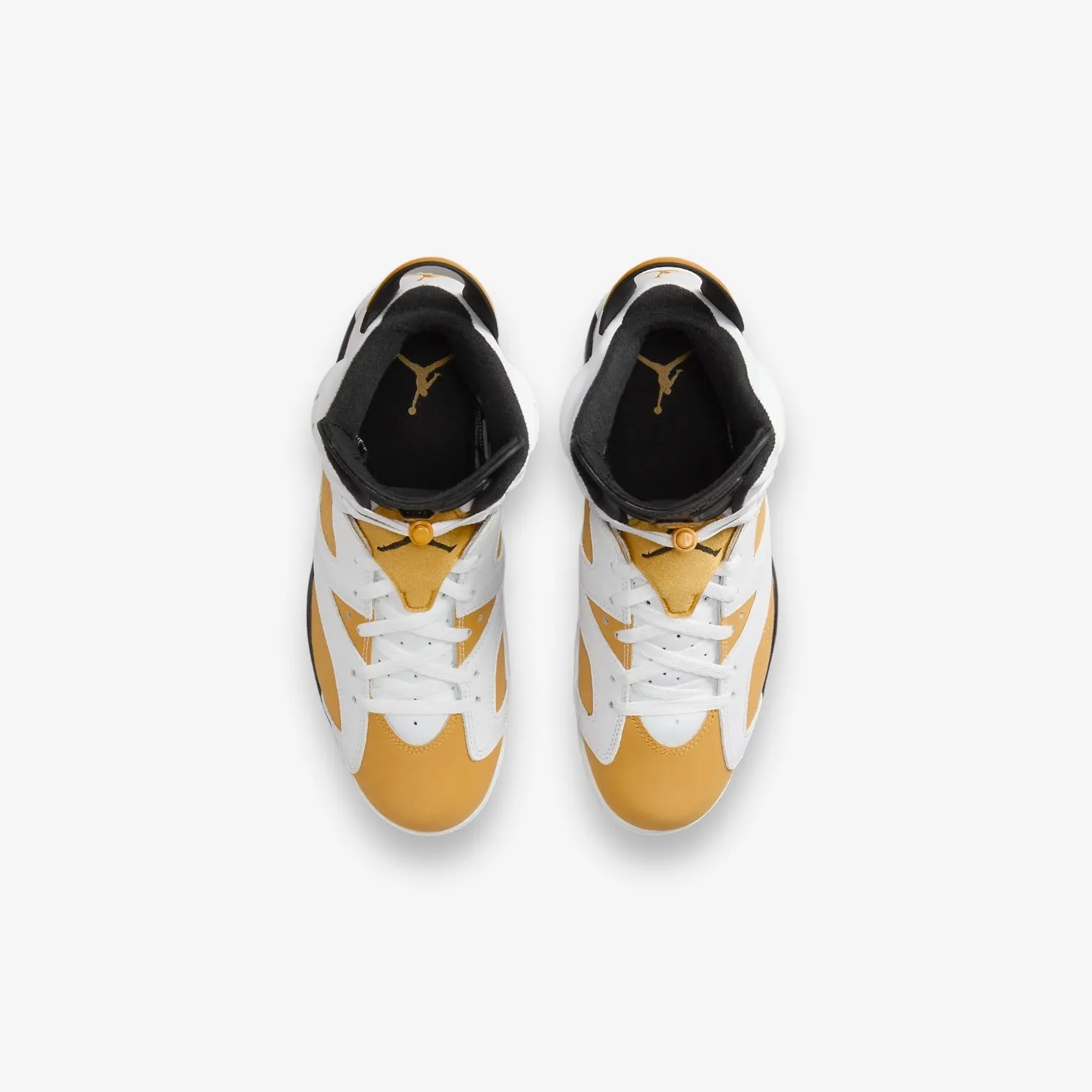 Air Jordan 6 Retro GS White Yellow Ochre Black Grade School 384665-170