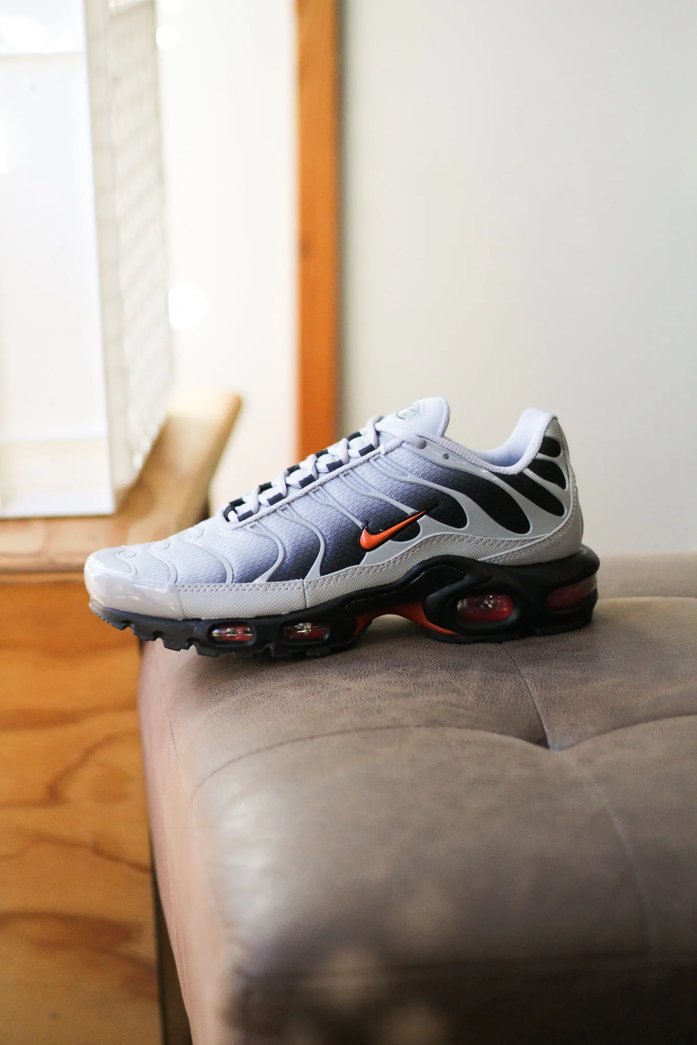 AIR MAX PLUS "WOLF GREY/PICANTE RED"