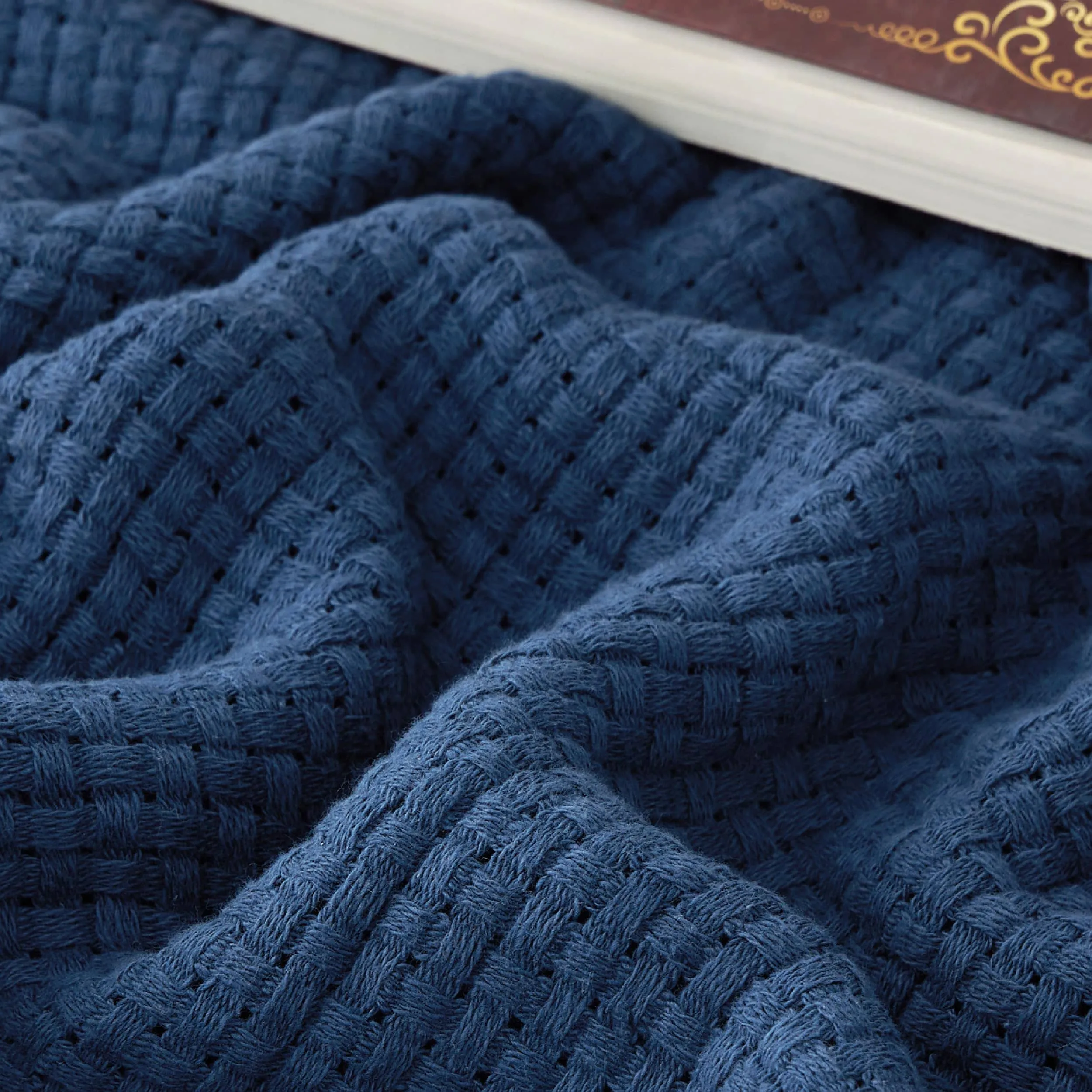 Airy Basket Weave Blanket