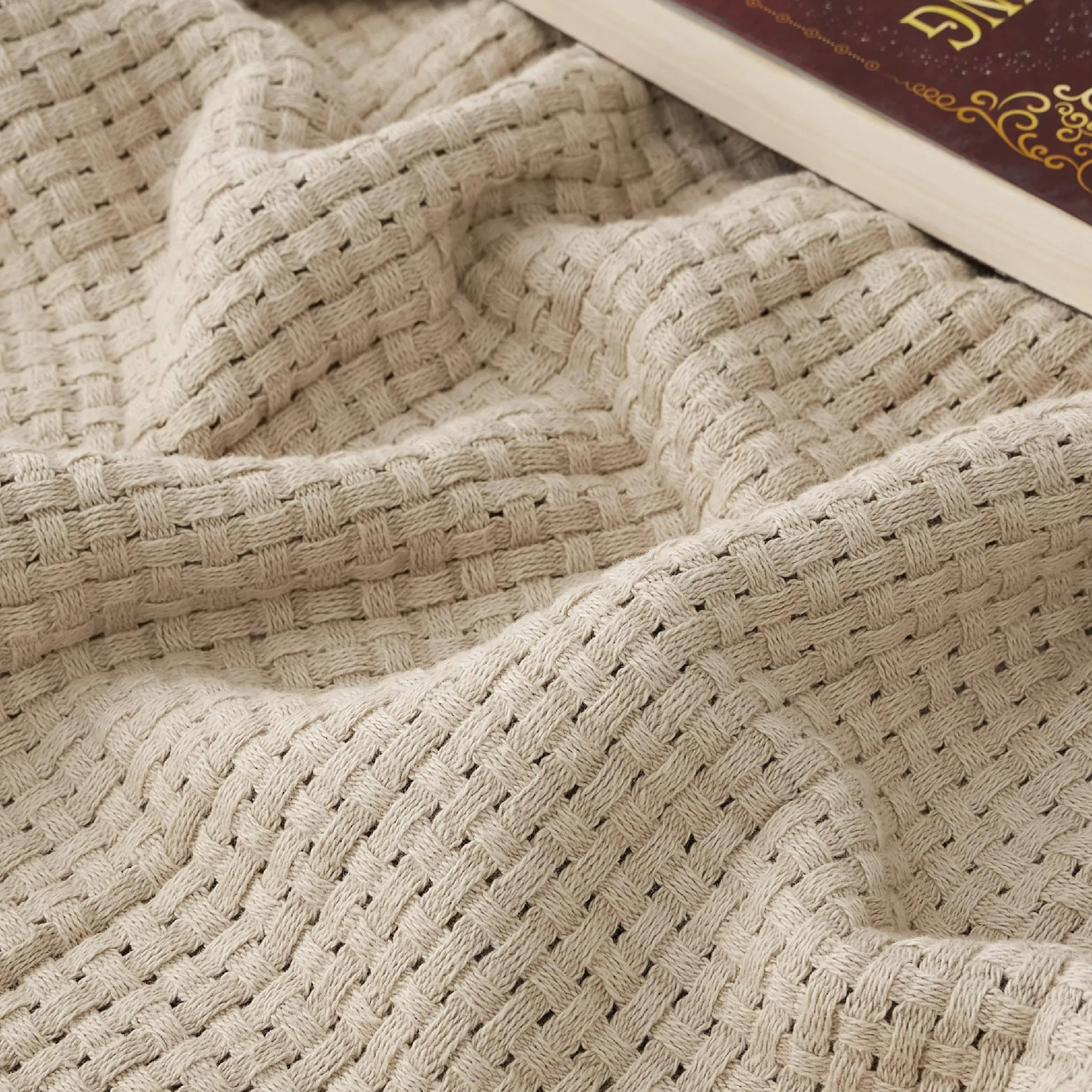 Airy Basket Weave Blanket