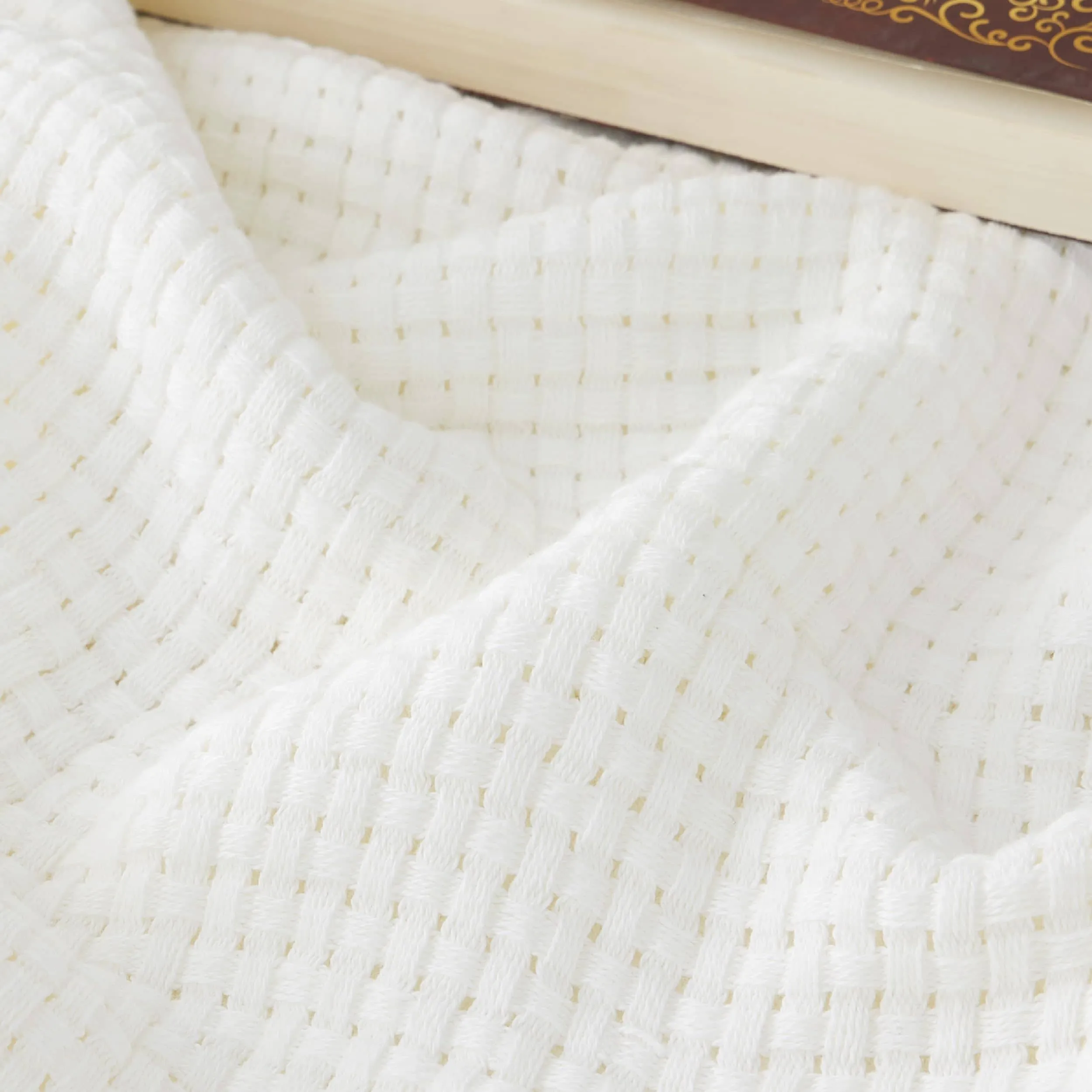 Airy Basket Weave Blanket