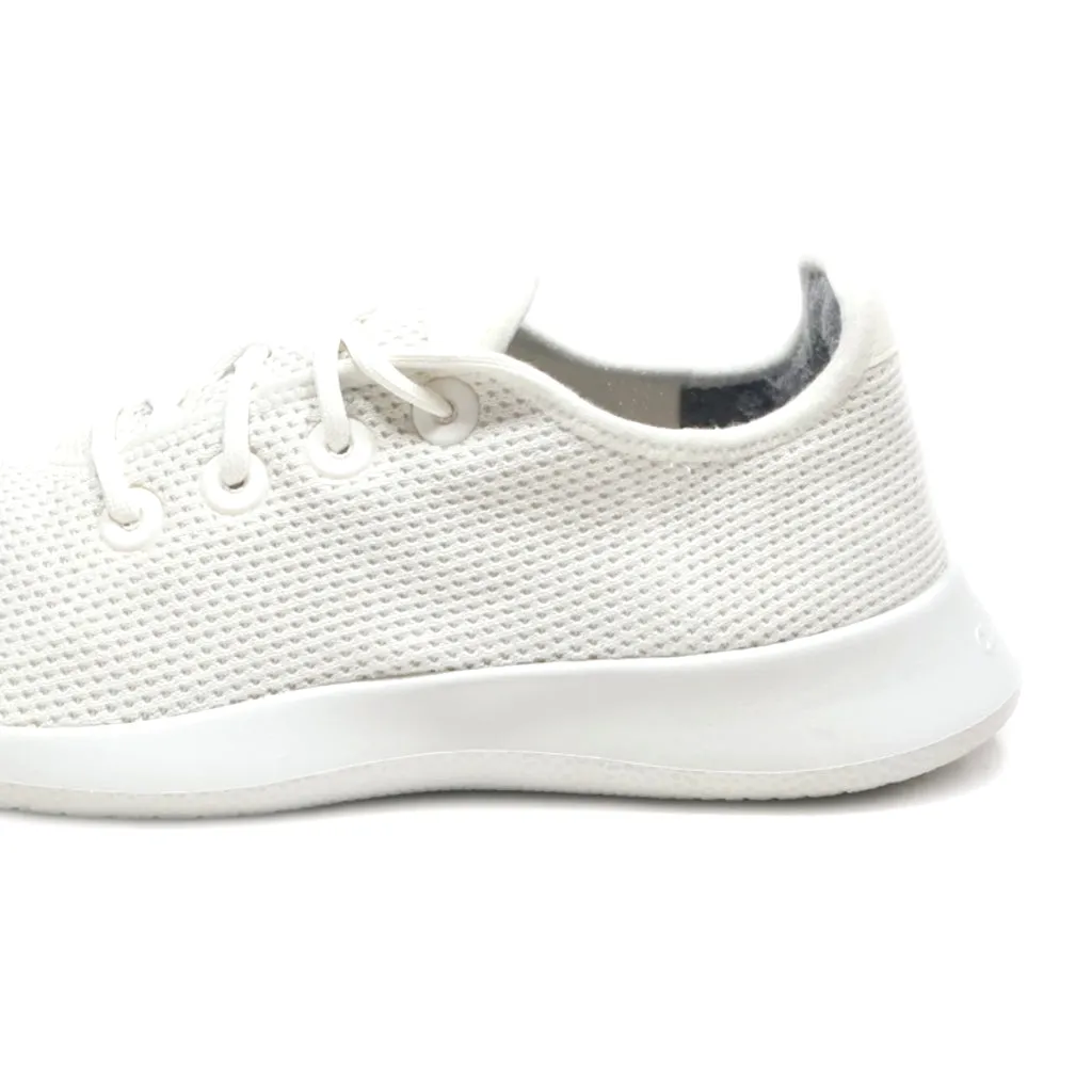 Allbirds Tree Runners Sport Shoes Fabric White Colour For Men