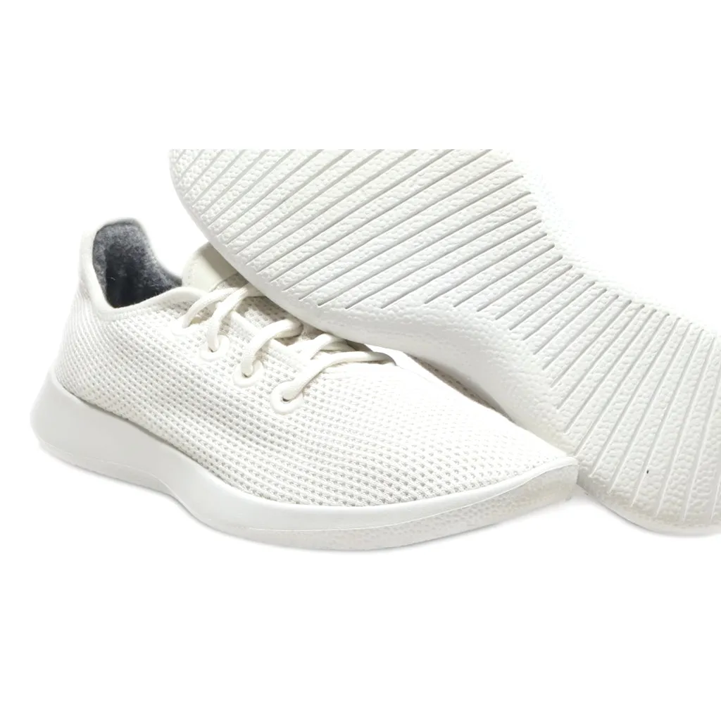 Allbirds Tree Runners Sport Shoes Fabric White Colour For Men