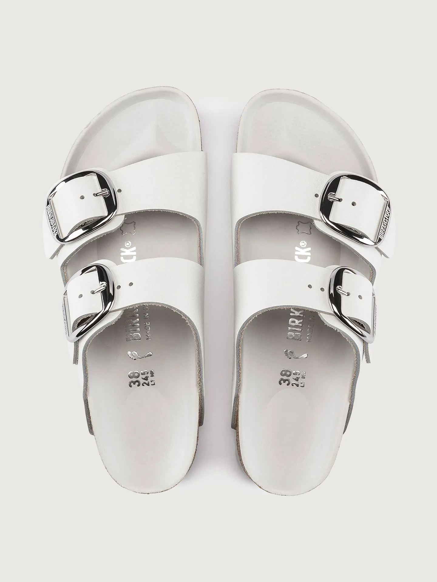 Arizona Big Buckle - White Leather