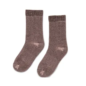 Aspen - Cushioned Organic Cotton Crew Socks - desert rose