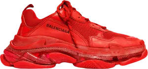 Balenciaga Triple S Clear Sole Sneaker Red 2019, red