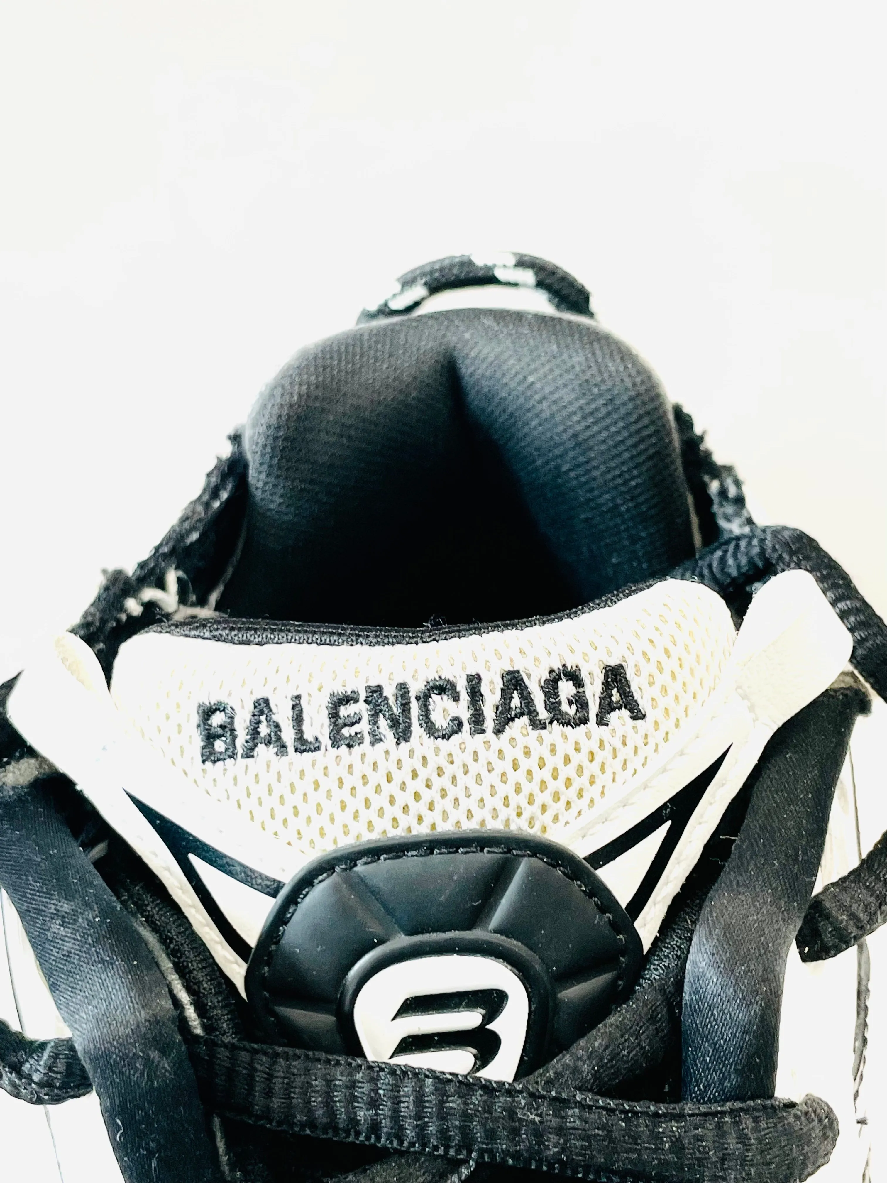 BALENCIAGA TWO-TONE RUNNER SNEAKERS