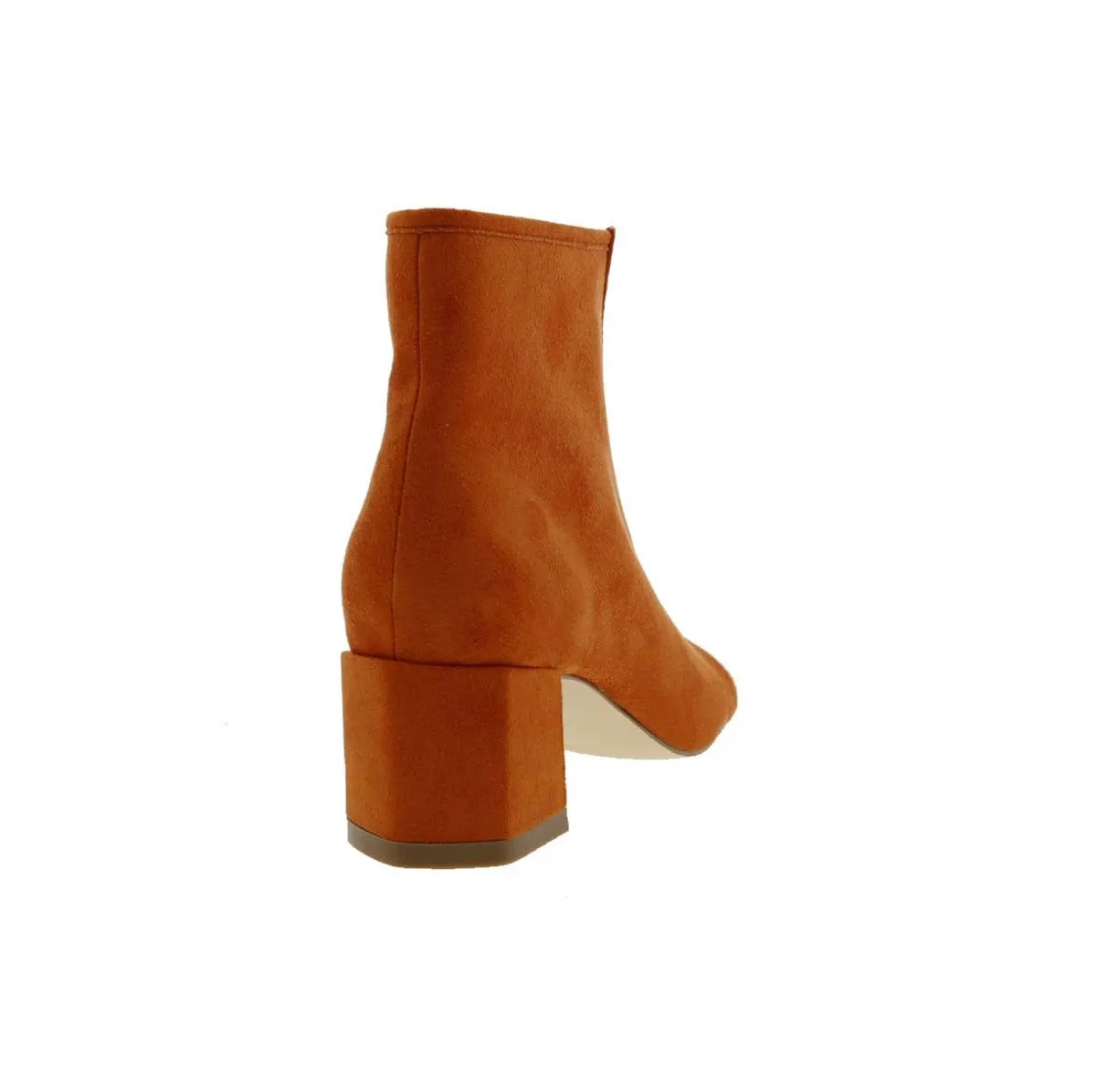 Bellini Jaded Women Open-toed Ankle Booties In Orange Microsuede