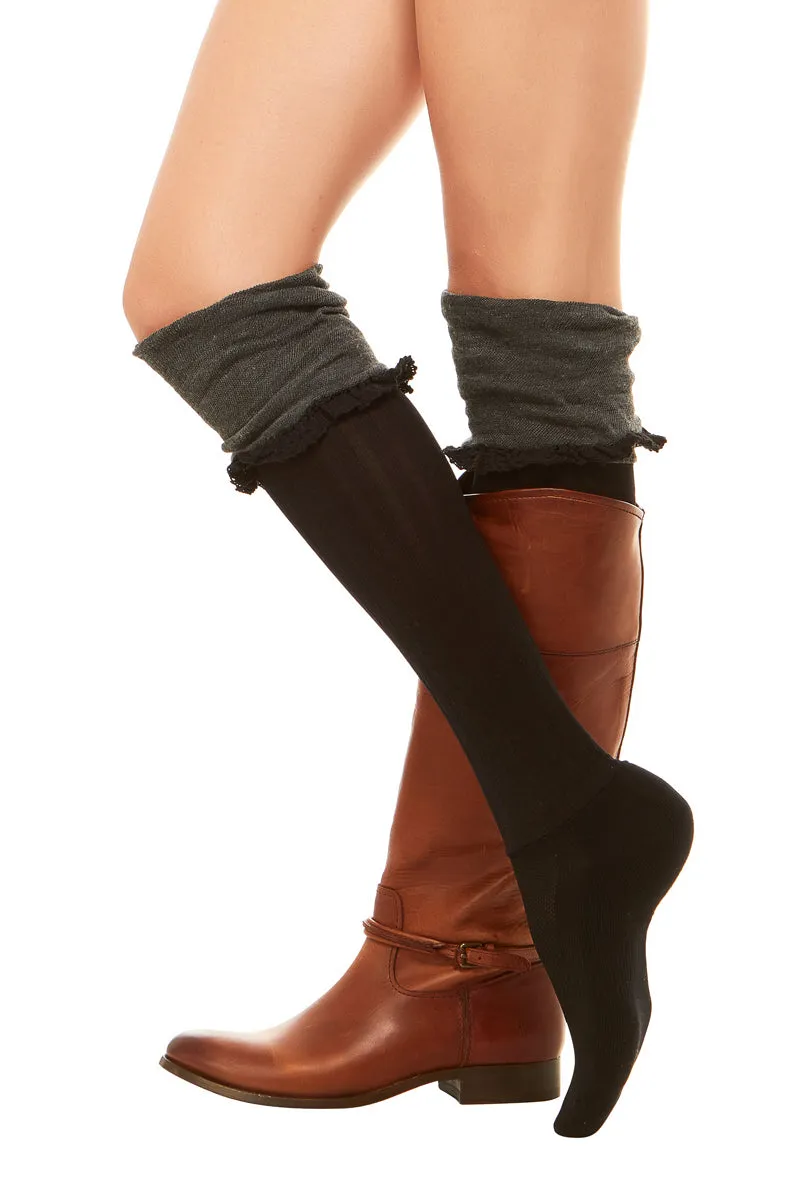 Betsy Burlap Over-the-Knee Socks