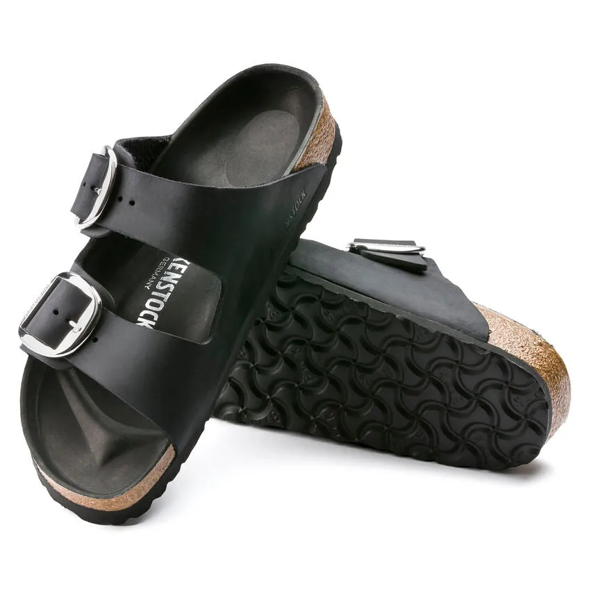 Birkenstock Arizona Big Buckle Black Oiled Leather Women's