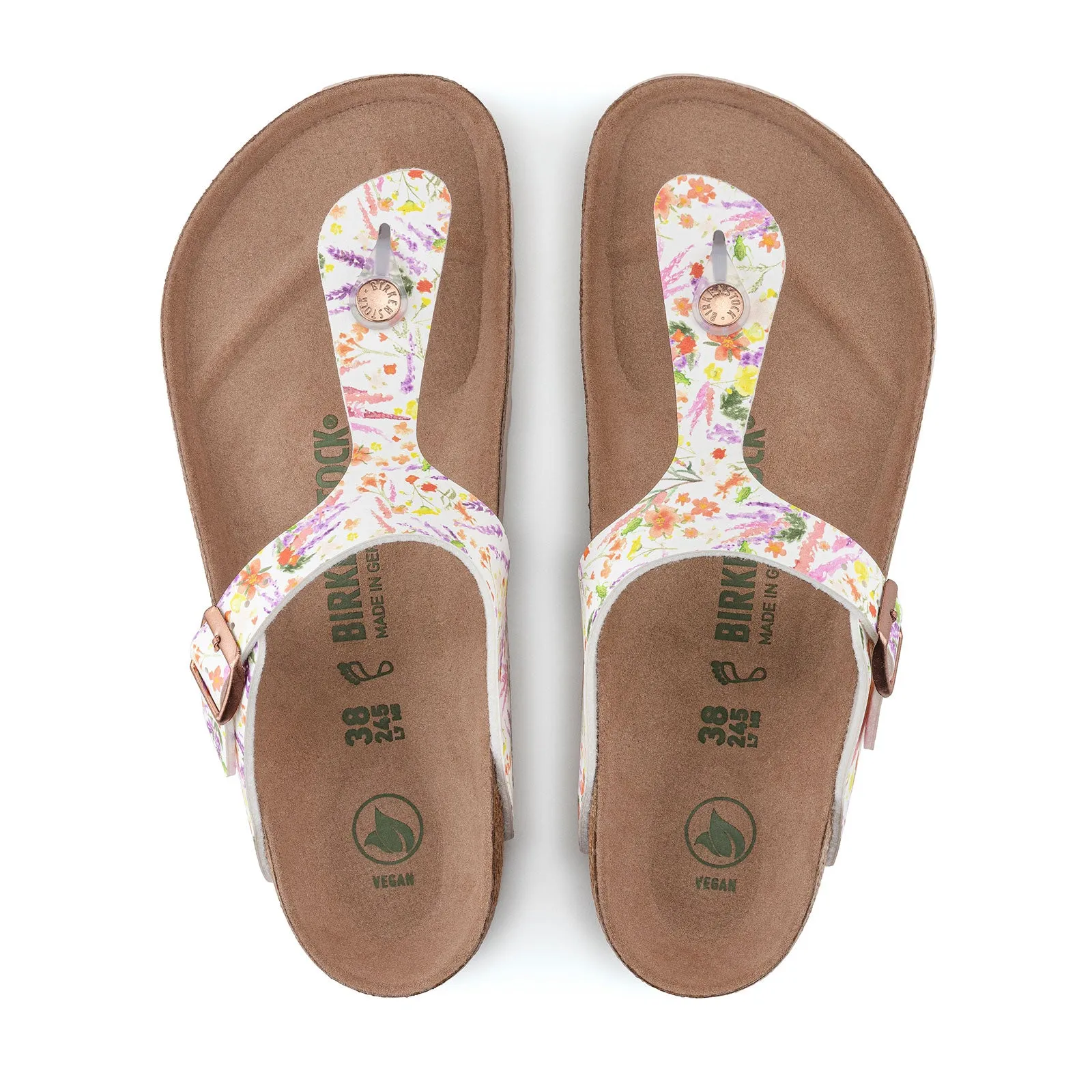 Birkenstock Gizeh Vegan Sandal (Women) - Summer Garden Rose Birko-Flor