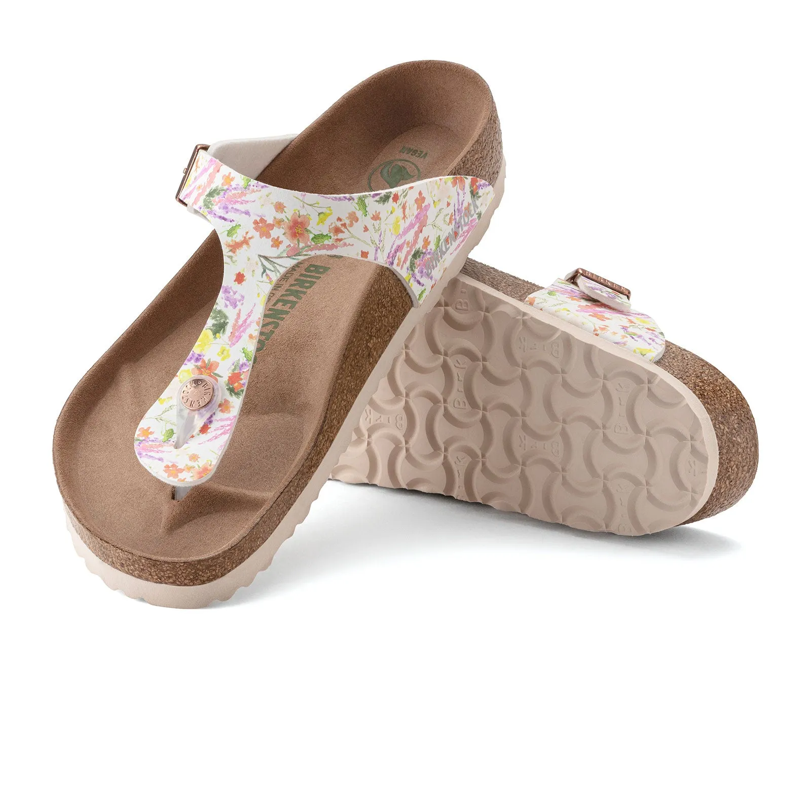 Birkenstock Gizeh Vegan Sandal (Women) - Summer Garden Rose Birko-Flor