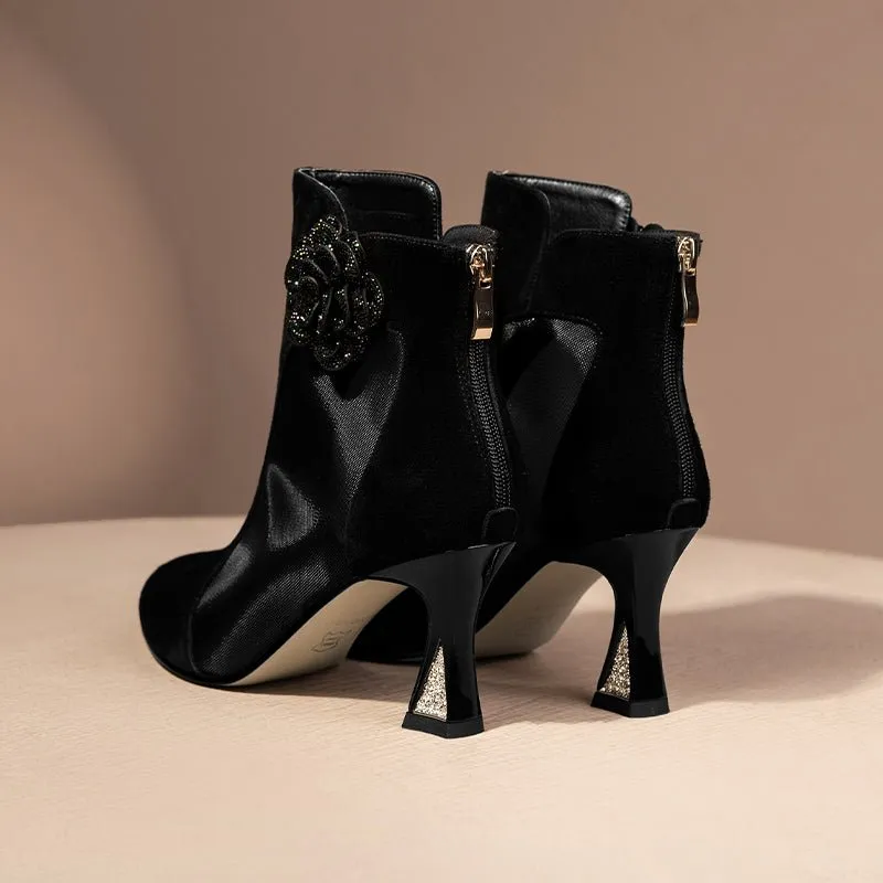 BlossomLux Thin Heel Boots