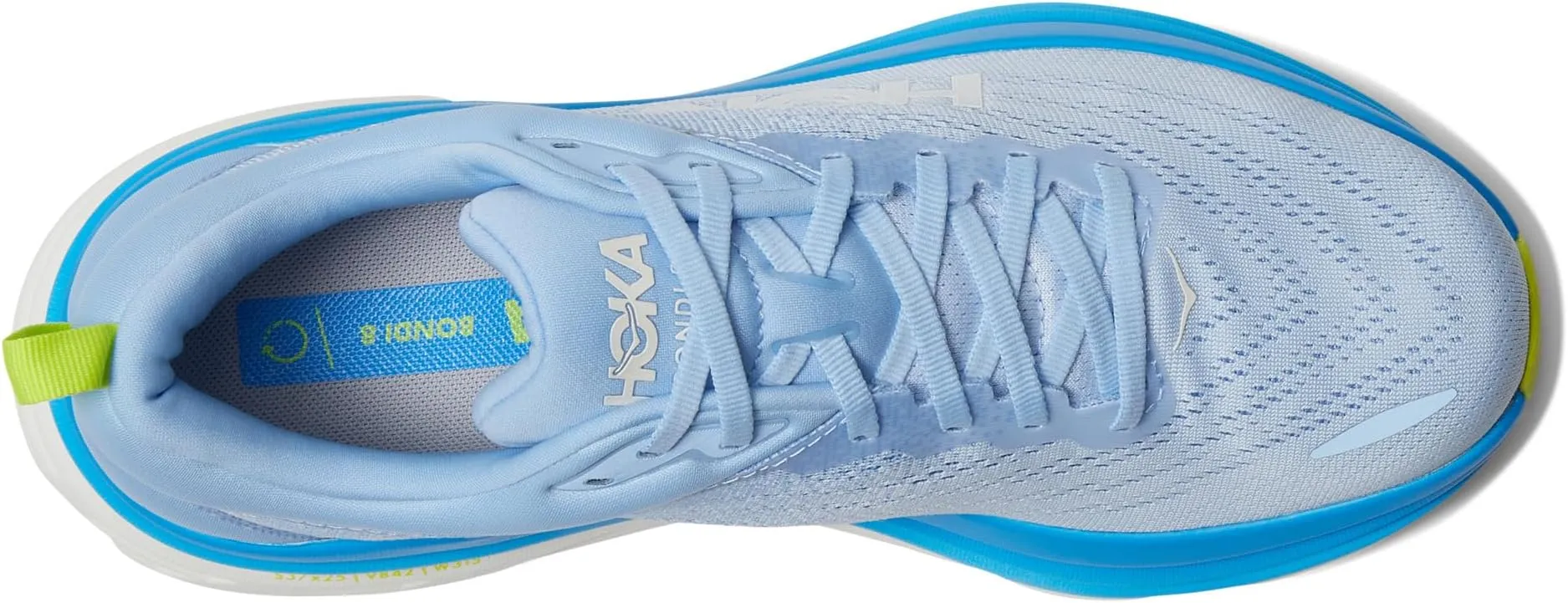 Bondi 8 Hoka Sneakers in Airy Blue/Diva Blue