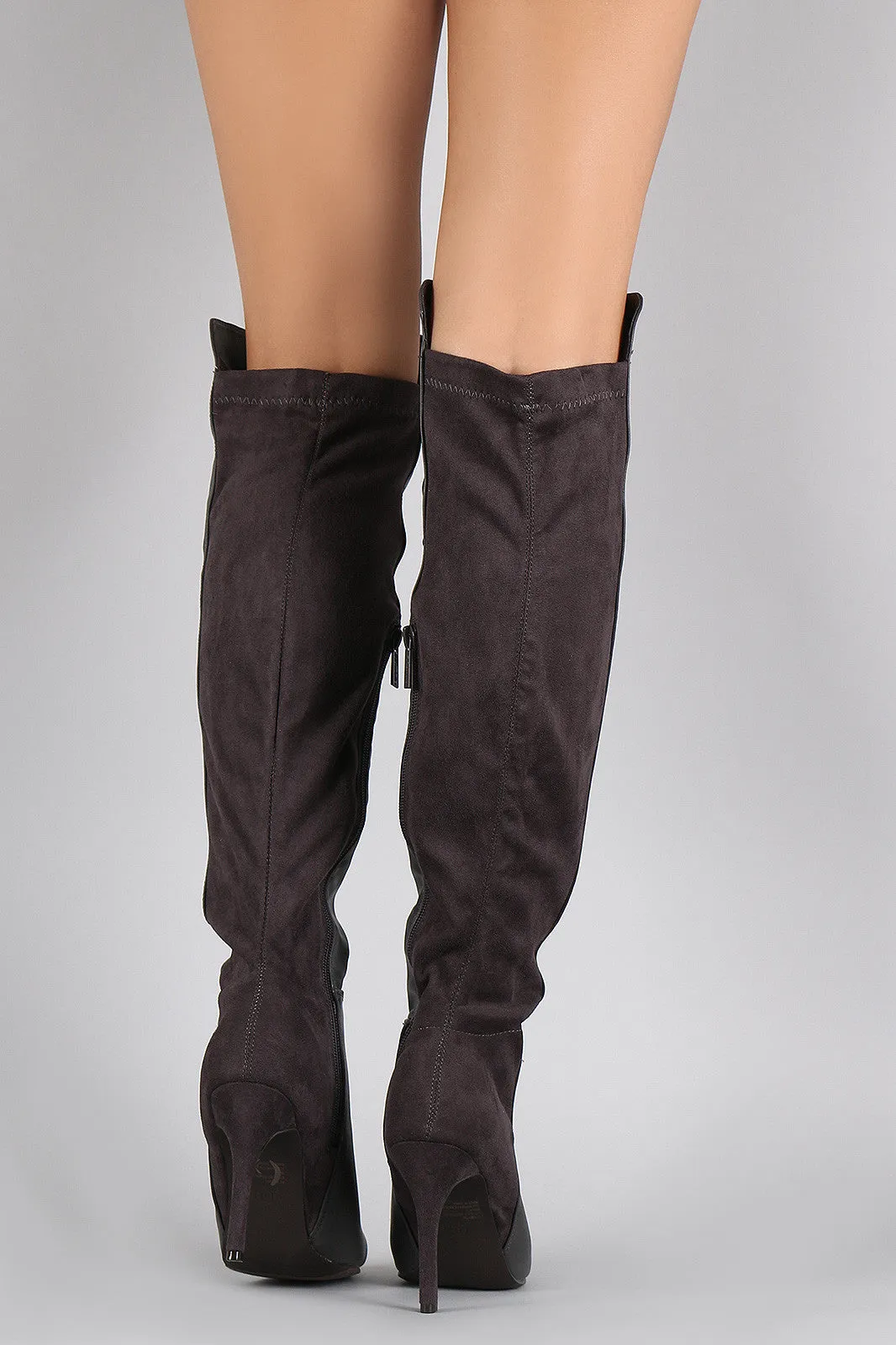 Breckelle Pointy Toe Stiletto Over-The-Knee Boots