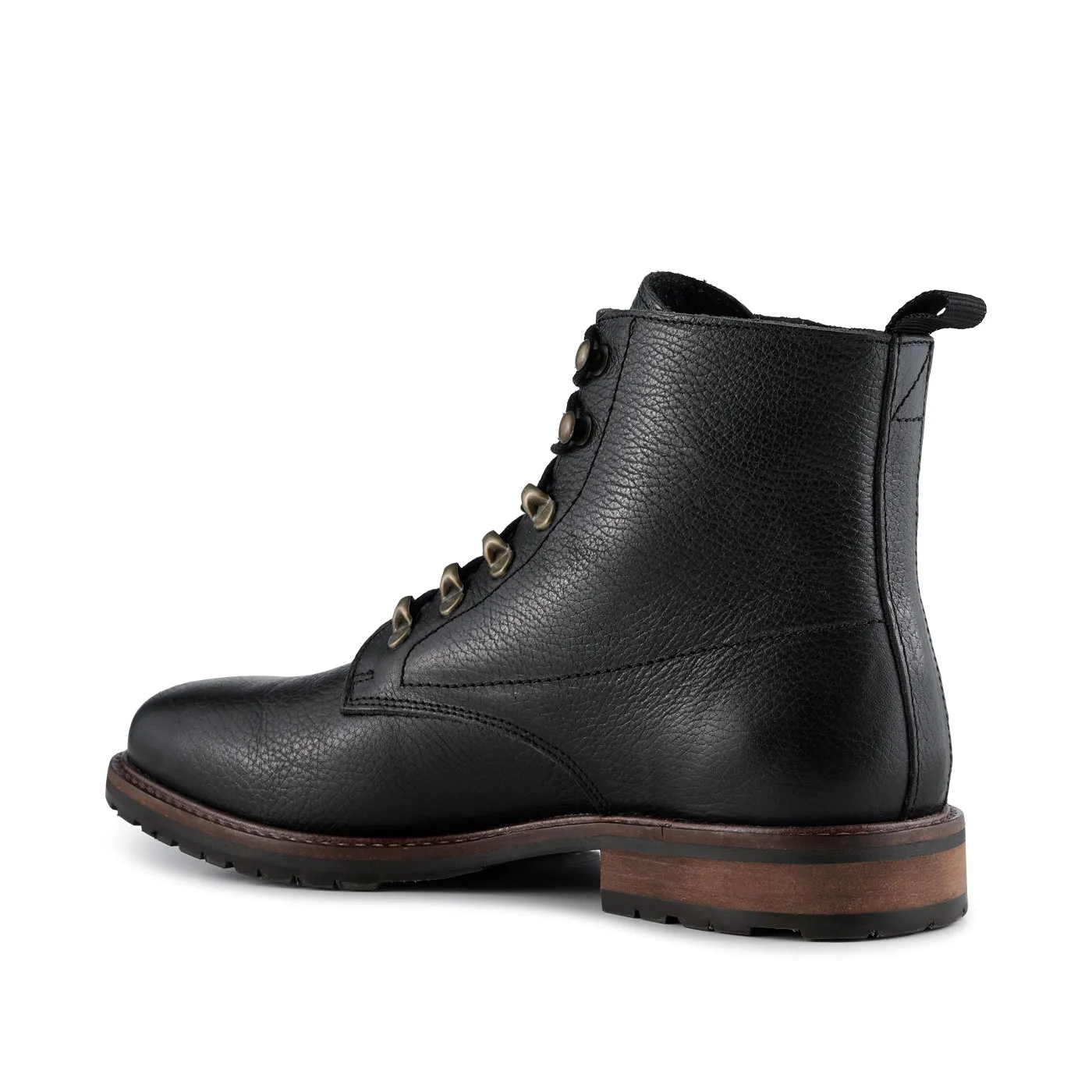 Brigade Leather Boot - BLACK / BROWN