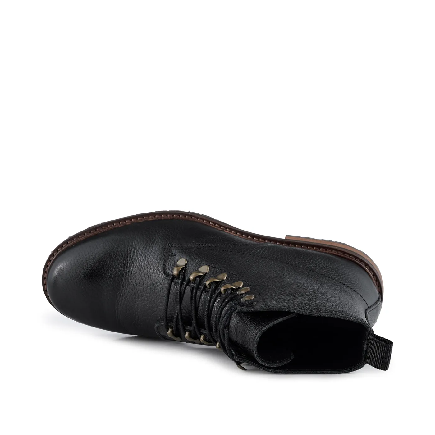 Brigade Leather Boot - BLACK / BROWN