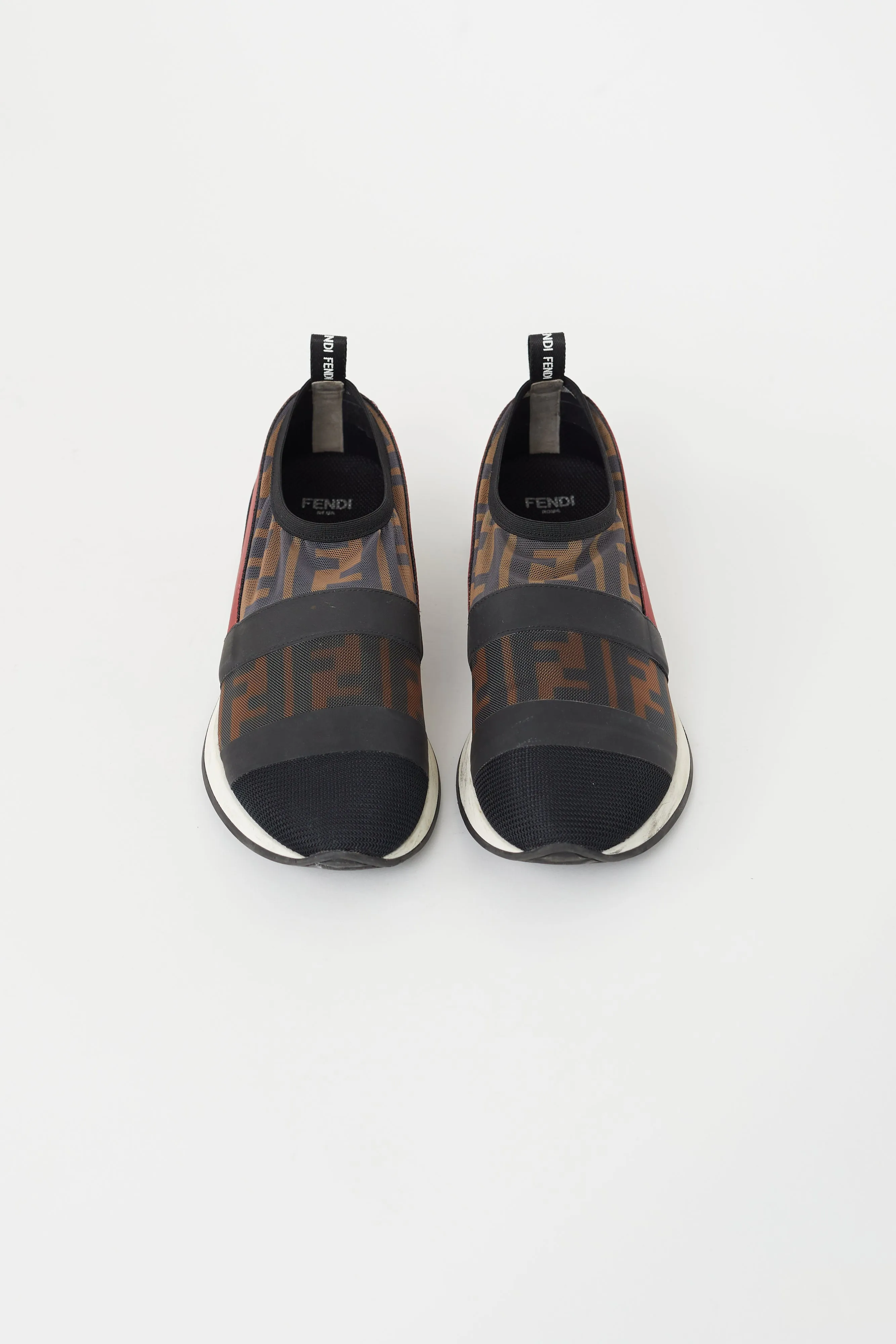 Brown & Black FF Zucca Mesh Sneaker