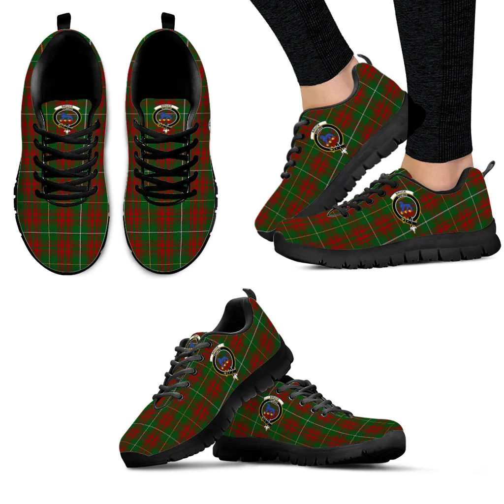 Bruce Hunting Tartan Sneakers with Family Crest