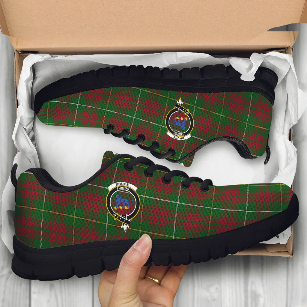 Bruce Hunting Tartan Sneakers with Family Crest