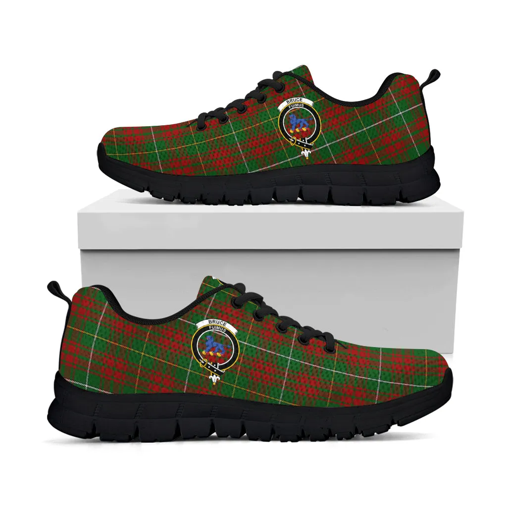 Bruce Hunting Tartan Sneakers with Family Crest