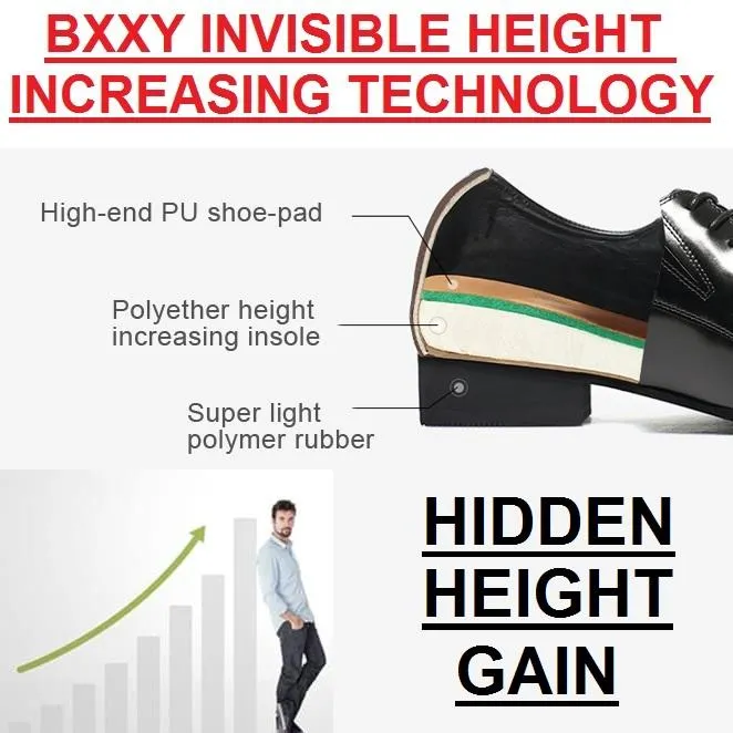 Bxxy Men's 3 Inch Hidden Height Increasing Latest Casual Sandals