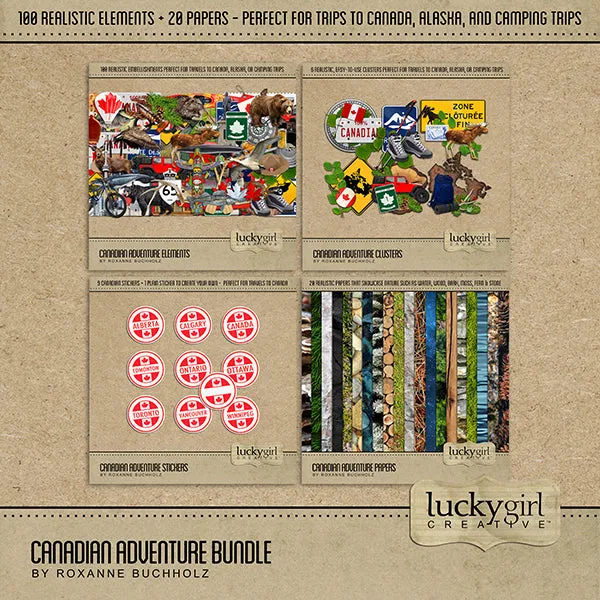 Canadian Adventure Digital Scrapbook Bundle