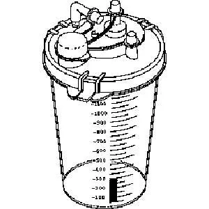 Canister, 1100ML Collection/Gomco Pump Part: 01-90-3695/GOC044