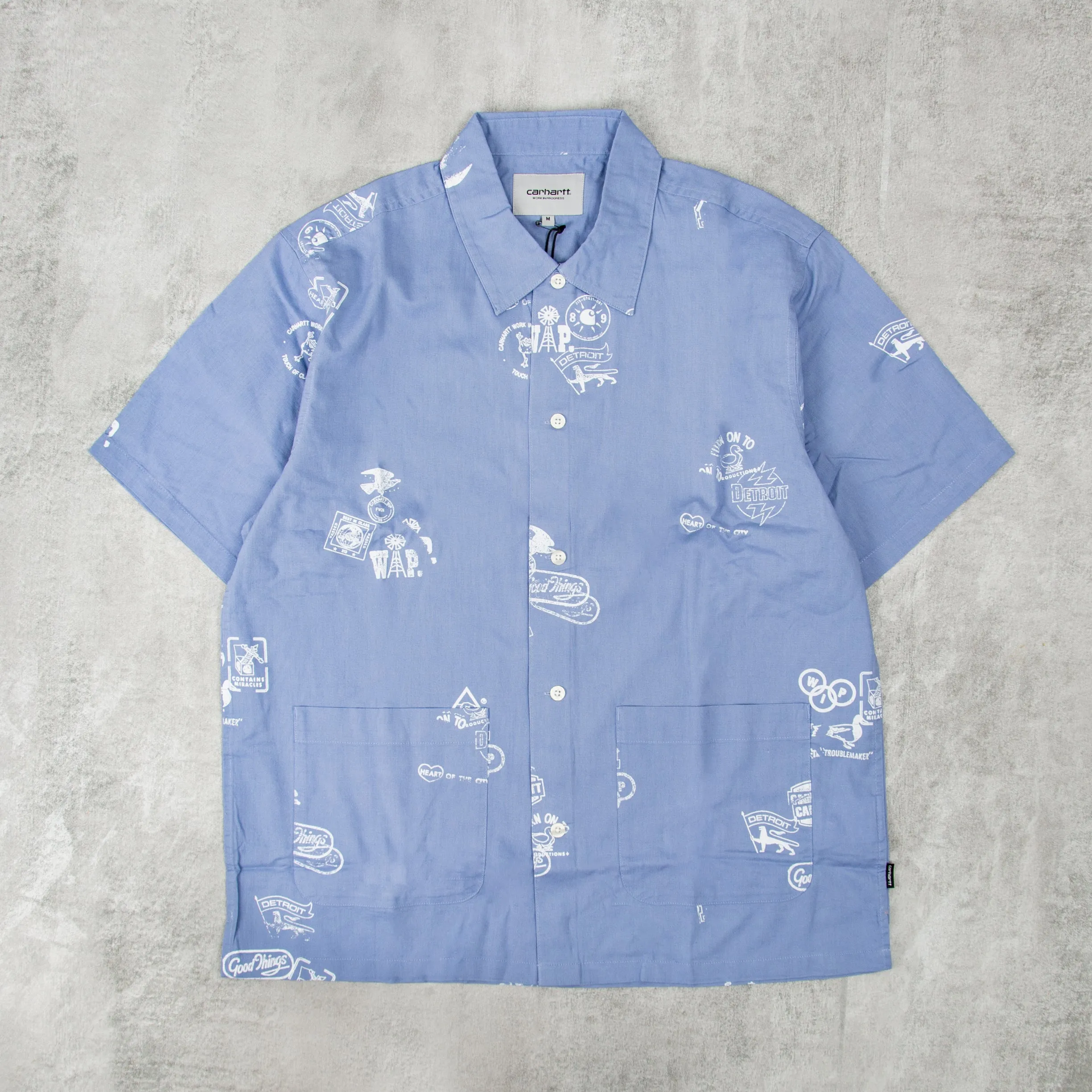 Carhartt WIP Stamp Shirt - Charm Blue