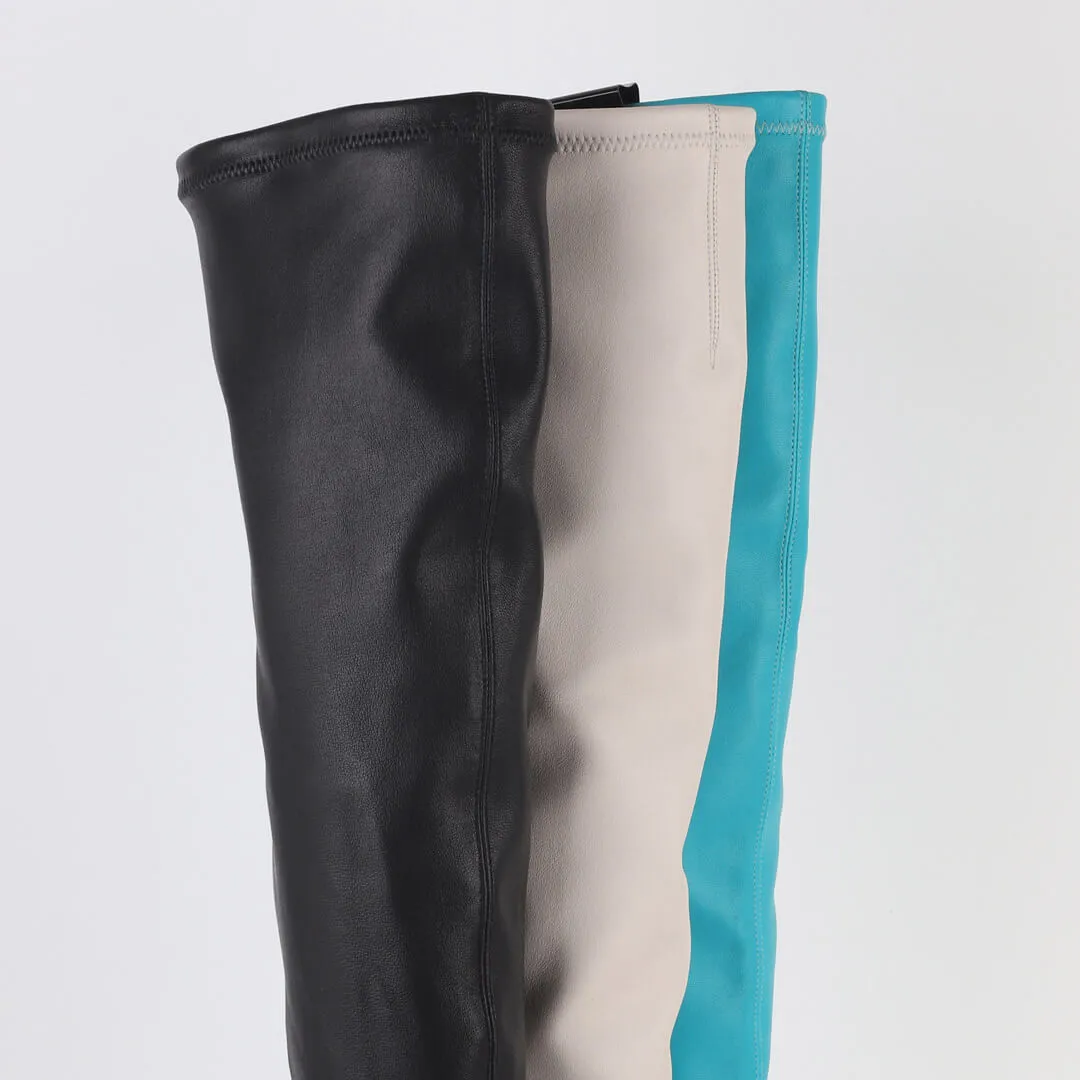 CEEN - stretch leather thigh high