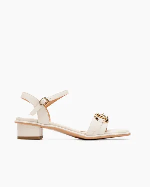 Classic Metal Buckle Minimalist Solid Color Flat Sandals