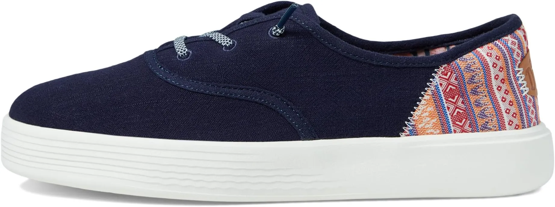 Conway Craft Linen Hey Dude Sneakers, Navy 1