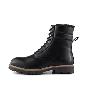 Cube warm boot leather - BLACK