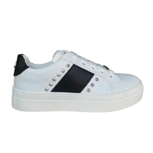 Cult scarpa sneakers da ragazza T-011 bianco-nero