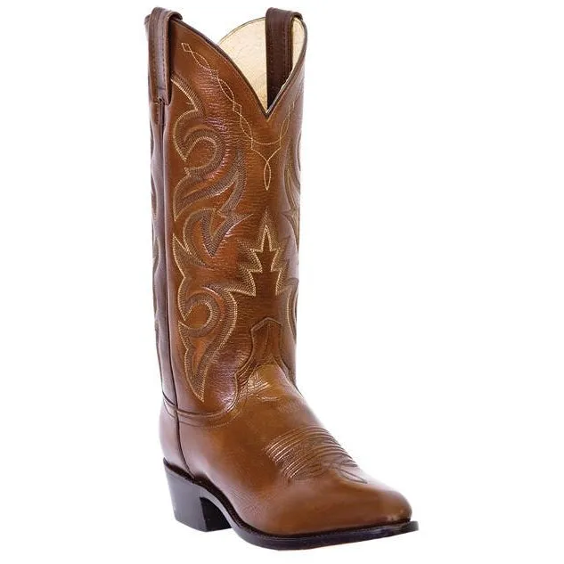 Dan Post Men's 13" Antique Tan Mignon (DP2111R) Leather Traditional Cowboy Boots.